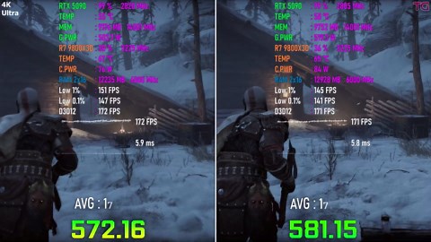 RTX 5090 first driver vs latest driver
