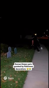 378K views · 7.1K reactions | Roman Reigns gets spooked by Halloween decorations  | Pro Wrestling Talks | Facebook
