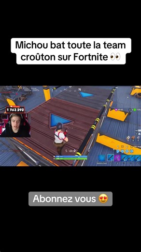 Michou bat toute la team croûton sur Fortnite 👀 #michou #teamcrouton #fortnite