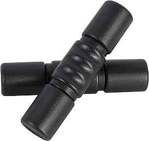 RANMING Twist Shaker ABS Double Row Shakers Percussion Instruments Medium Volume Latin Percussion Instruments for Accompaniment, Studio, Band, Drummers (Black)