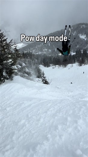 Today was a backflip day It's crazy how well I landed my tricks today and I had lots of fun with the boys #pow #powder #ski