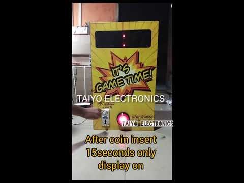Challenge game timer with coin acceptor
