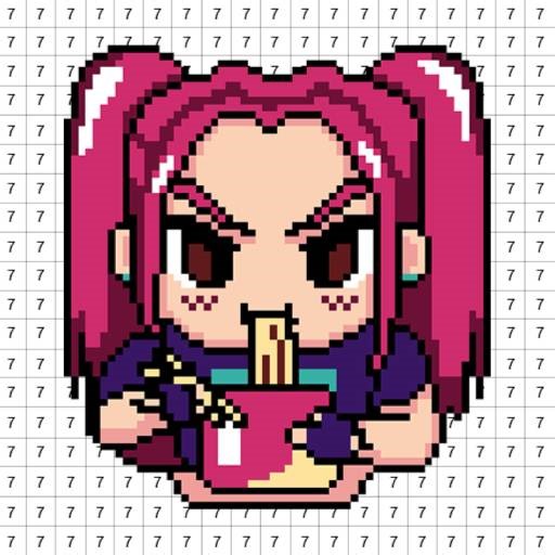 Play Pixel Number - DIY Coloring | Free Online  Games. KidzSearch.com