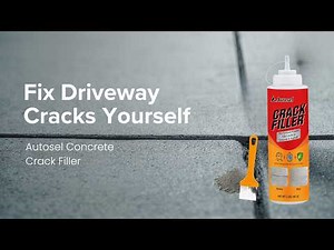 Fixing Concrete Cracks FAST | Autosel Crack Filler for Driveway Repair