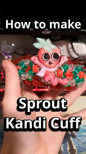 Sprout kandi cuff! #dandysworld #roblox #kandi #tutorial #kandicuff #sprout #funny #hihomies