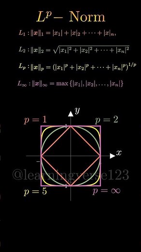 Lp Norms. #math #norm #analysis