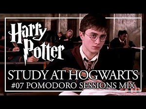 📝MIDWEEK SESSION 07📝 Pomodoro STUDY AT HOGWARTS ASMR + Music | Harry Potter Pomodoro Session