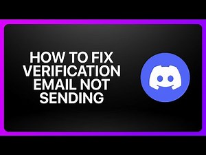 How To Fix Verification Email Not Sending In Discord 2025! Tutorial