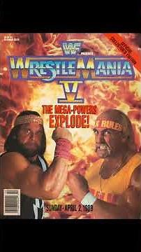 WWF Wrestlemania 5 Program 1989 #wrestling #wwe #aew #prowrestling #wcw #tna #hulkhogan #machoman