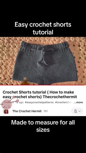 Easy croceht shorts high wasited tutorial. Video is shown how to make a size medium but instructions are given to adjust for any size you desire . Medium 4 yarn 5mm hook #freecrochetpattern #crochetshorts #crochetshortstutorial #easycrochetshorts #thecrochethermit