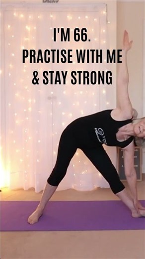 I’m 66—Practise with me and stay strong! 🧘‍♀️ #Shorts #YogaForSeniors