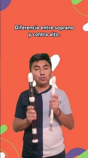 Que diferencia hay entre estas dos flautas, soprano y contra alto. #flautadulce #music #aprendiendo