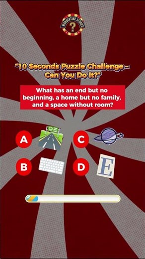10 Seconds Puzzle Challenge – Can You Do It? #guessinggame #braintest #riddle #shortsquiz