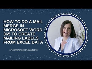 How to Mail Merge Labels in Microsoft Word Using Excel – Easy Step-by-Step Guide.