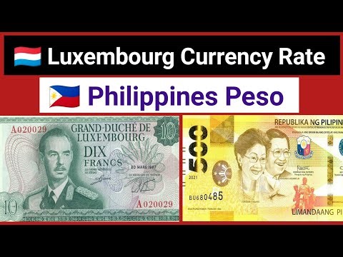 Luxembourg Currency to Philippines Peso Exchange Rate Today | Peso Rate in Luxembourg Money
