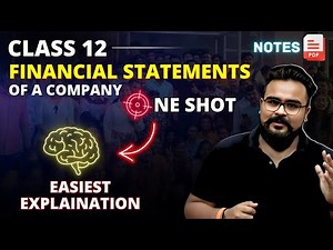 FINANCIAL STATEMENTS OF A COMPANY class 12 ONE SHOT | Gaurav Jain