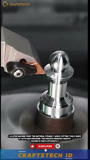 Lathe Machine in Action | Precision Metal Turning Process #metalcutting #machine