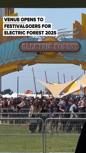 🔗 https://l.mlive.com/i2udjj Festival grounds open as thousands of attendees pour into Electric Forest music festival at the Double JJ Resort in Rothbury on Thursday. | The Muskegon Chronicle