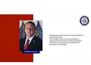 GDC: Allen Dills Promoted New Warden at Lee Arrendale State Prison - AllOnGeorgia