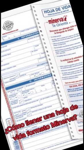 Cómo llenar una hoja de vida Minerva 1003