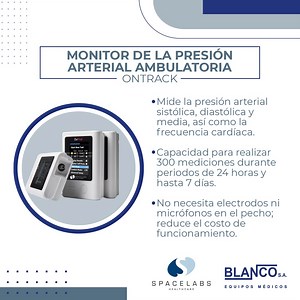 El Monitor de presión arterial ambulatoria Ontrack de Spacelabs cuenta con funciones que permiten tener un monitoreo completo y así mejorar el diagnóstico de sus pacientes. Cotízalo con nosotros al 📲0984059460 (WhatsApp). #BlancoEquiposMedicos #salud #médicos #spacelabs #presionarterial | Blanco Equipos Medicos