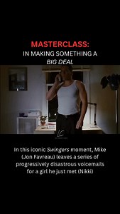 In this painfully brilliant moment from Swingers, Jon Favreau leaves a voicemail. Then another. Then another. What could’ve been a simple moment becomes agonising, because for him, this isn’t just a phone call. Every actor can ask: How would the person I’m playing suffer if they don’t get what they want? That’s what Jon taps into here. He makes every moment a “big deal”...because it is to him. And when he cares, we care. From the book LIFE...IN A MID-SHOT (page 214): “A quick way to find the suf