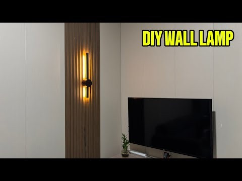 How to Make a Simple Living Room Wall Lamp from PVC Pipes | DIY Crafts