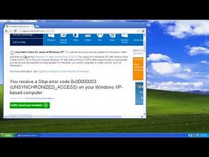 How to Fix Blue Screen of Death Stop Error 0x00000003
