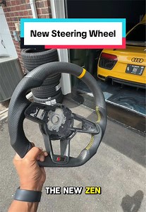 Audi R8 Zen Carbon Fiber Steering Wheel Install