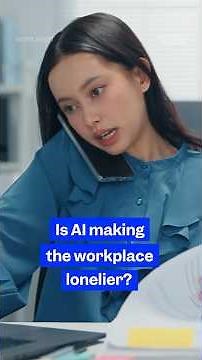 AI may be making workers more productive — and more isolated. #AI #workplace #productivity