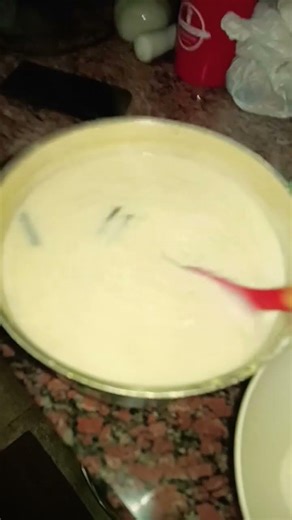 Rice pudding finally prepared