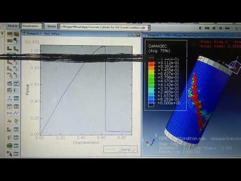 compression test of concrete using abaqus