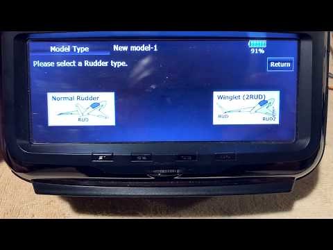 Futaba 18MZ - Flying Wing Setup