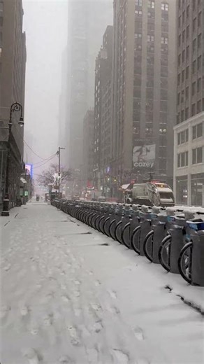 Snowfall in New York City 2026 ❄️ | NYC Winter Vibes #nycsnow #newyorkcity