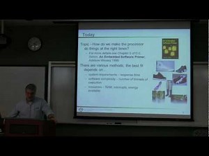 Embedded Systems Course - Lecture 24: Operating Systems 1