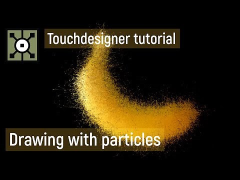 Drawing with particles (Touchdesigner tutorial)