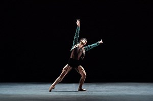 #FridayFeeling – Daniel McCormick, the winner of Emerging Dancer 2018, taking flight in Leatherwing Bat, choreographed by Trey McIntyre with music by Peter, Paul and Mary. | English National Ballet