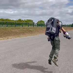 Stepping off for the #weekend #jetsuit #jetpack #innovation @ricoh3d | Gravity Industries