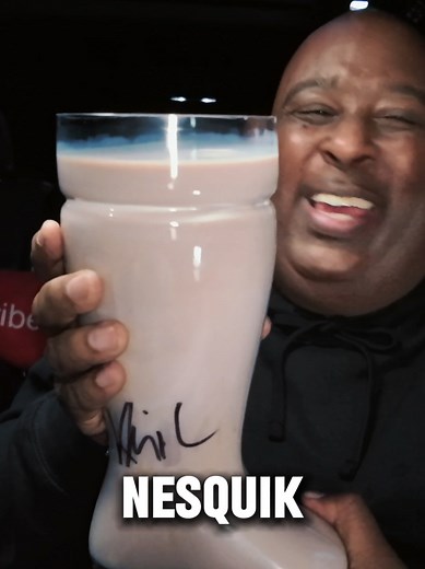 Chugging Nesquik Chocolate Chip Cookie Milk Challenge