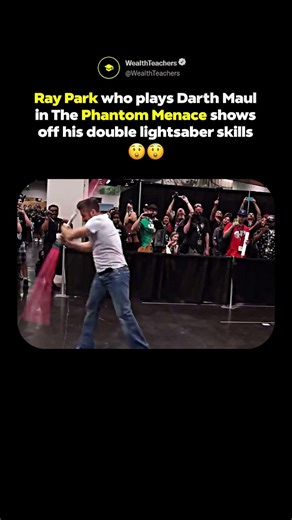 Ray Park Shows Off his Darth Maul Lightsaber Skills