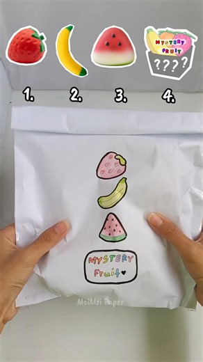 fruit squishy blind bag #squishy #paperdiy #diy #papercraft