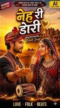 Neh Ri Dori ❤️ | Rajasthani Duet Love Song 🔥 Male vs Female Voice 😍