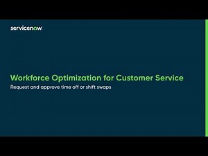 Workforce Optimization for Customer Service | Request and approve time off or shift swaps