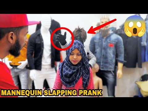 Mannequin Slapping Prank ! || MOUZ PRANK