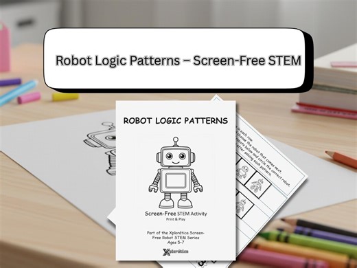 Robot Logic Patterns | Screen-free STEM Activity for Kids | Printable PDF - Etsy Canada