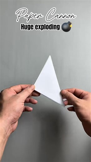 2.3K views · 14 reactions | How to make a Paper Cannon that can create extremely loud explosions ORIGAMI EASY- Paper Popper #vvvreview #origami #diy #papercrafts | KTCrafts | Facebook
