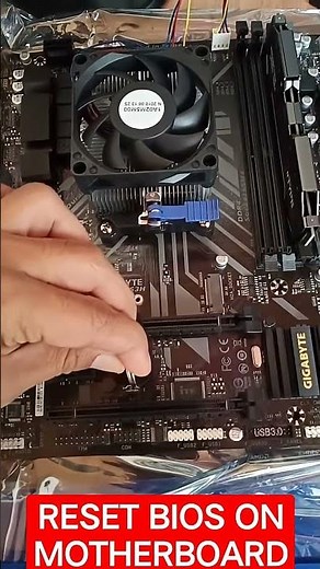 Reset BIOS on motherboard in fastest way