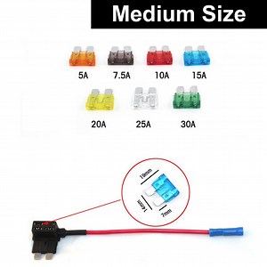 [Hot Item] Car Motor Add Circuit Blade Style Fuse Adapter Cable Add-a-Circuit Fuse Holder Aps Att Low Profile ATM Lp Fusetap Tap