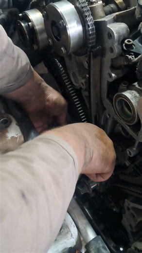 how to fix engine timing chain #automobile #mechanic #viralvideo