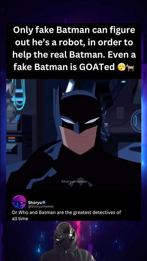 Even FAKE Batman is GOATed #justiceleague